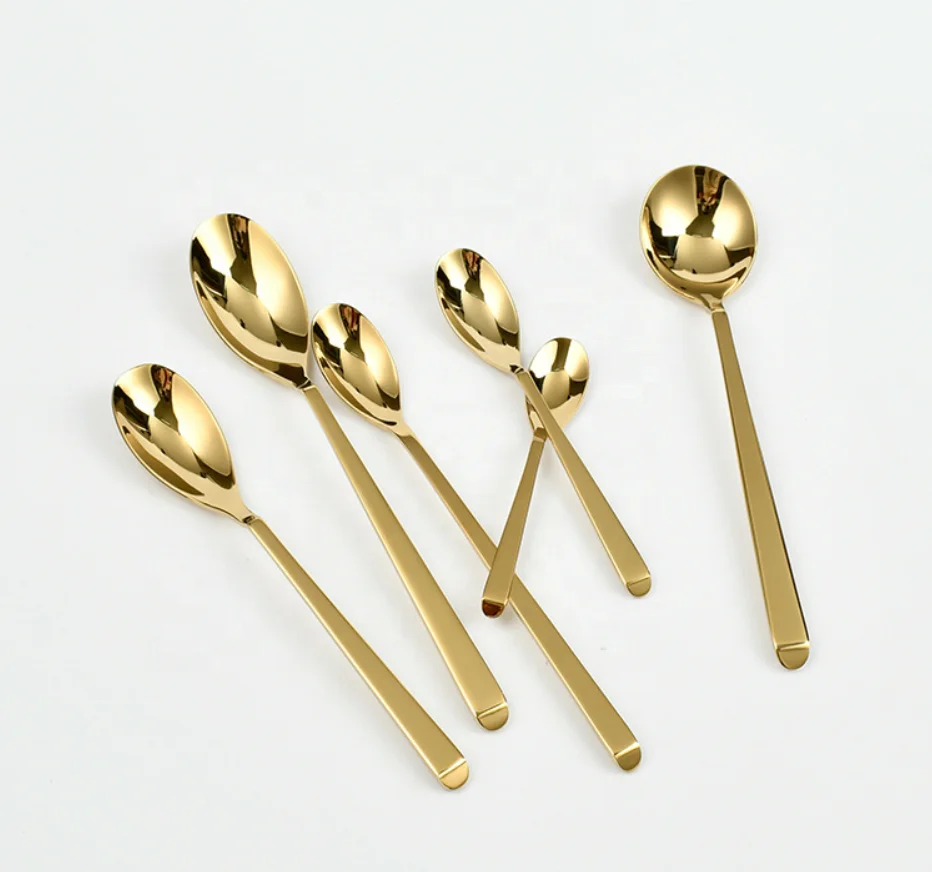 Restaurant tableware 304 stainless steel steak cutlery Nordic Moroccan dessert fork spoon tea spoon