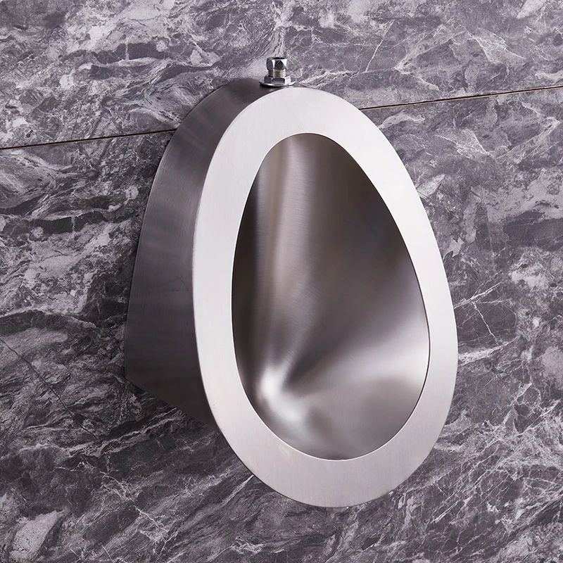 Настенный писсуар из нержавеющей стали для мужчин, санитарная посуда для ванной и туалета, настенные писсуары для публичного туалета