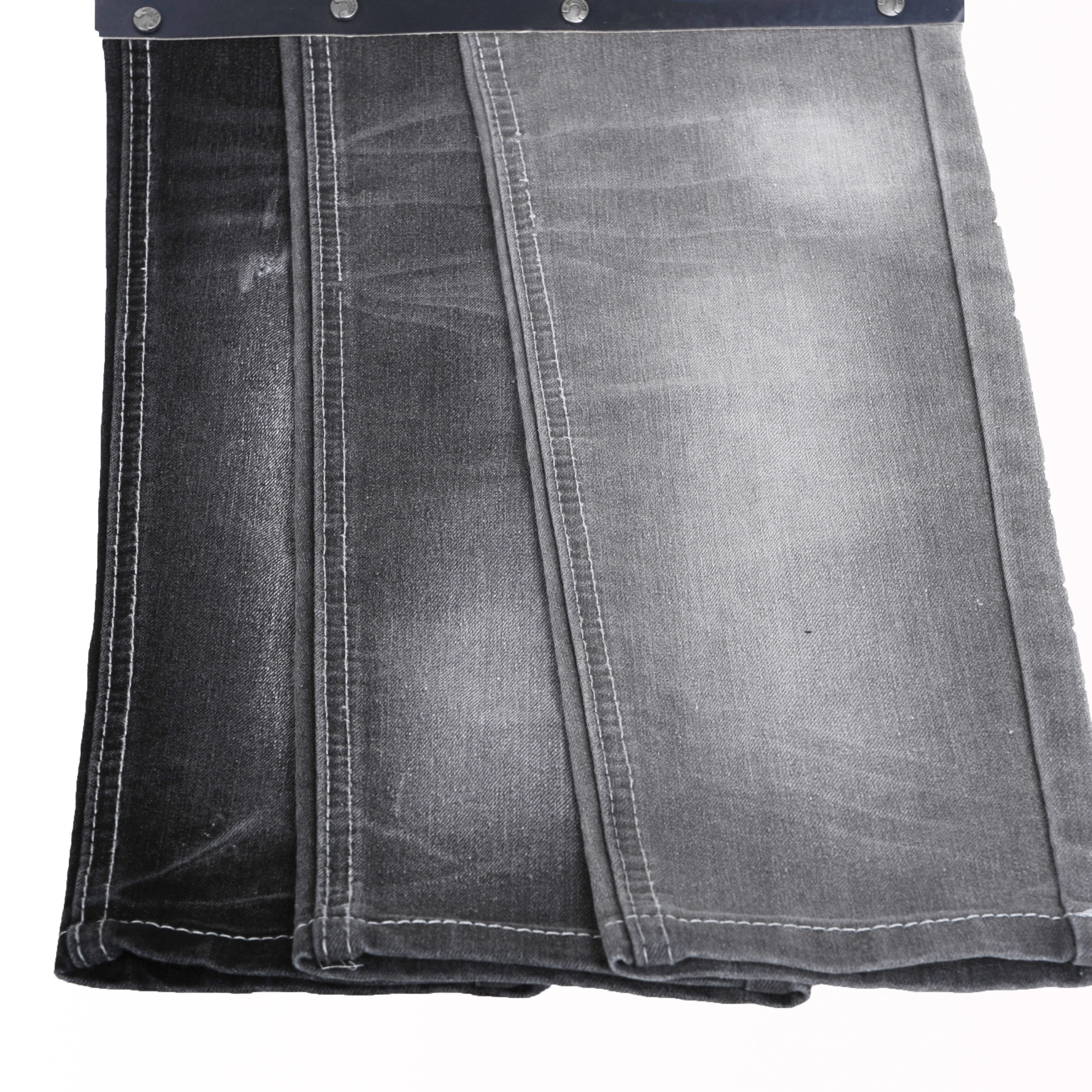 Сверхмягкая и гладкая тканая эластичная джинсовая ткань из хлопка, полиэстера, спандекса