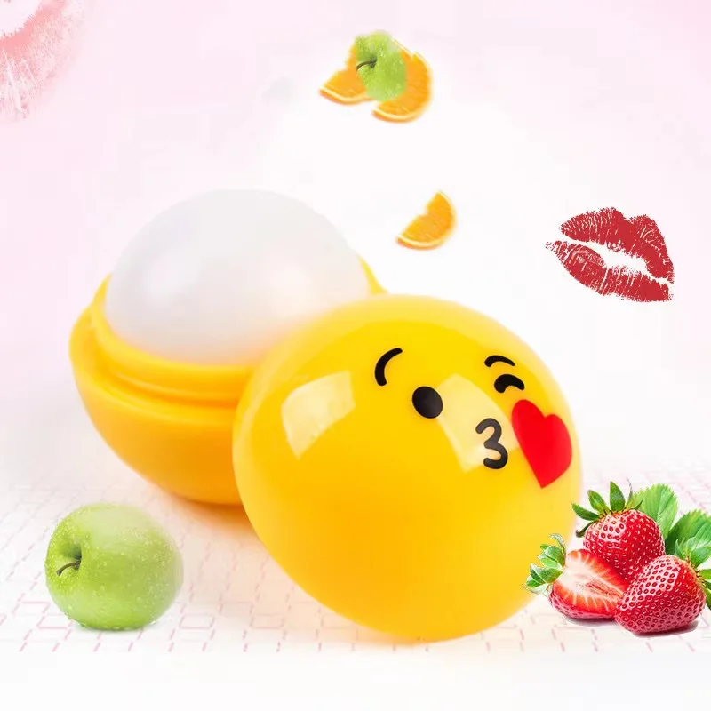 Magic 24 pc Emojio Pack Two layers yellow lip balm Wholesale Moisture lip balm empty tube set for summer fridays