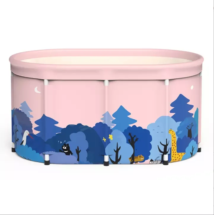 Home Outdoor Portable Bath Bucket Folding Bathtub Adult Large Whole Body Sweat camping shower tub Wholesale popular