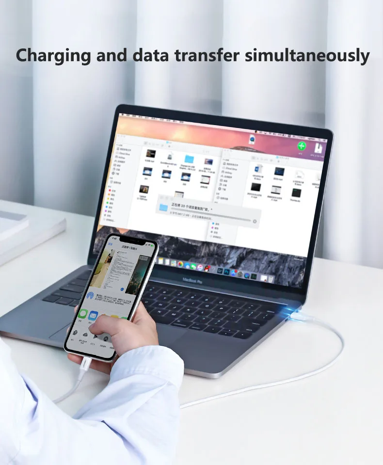 
Top quality custom 3A type-c to lightning pd fast charging cable 