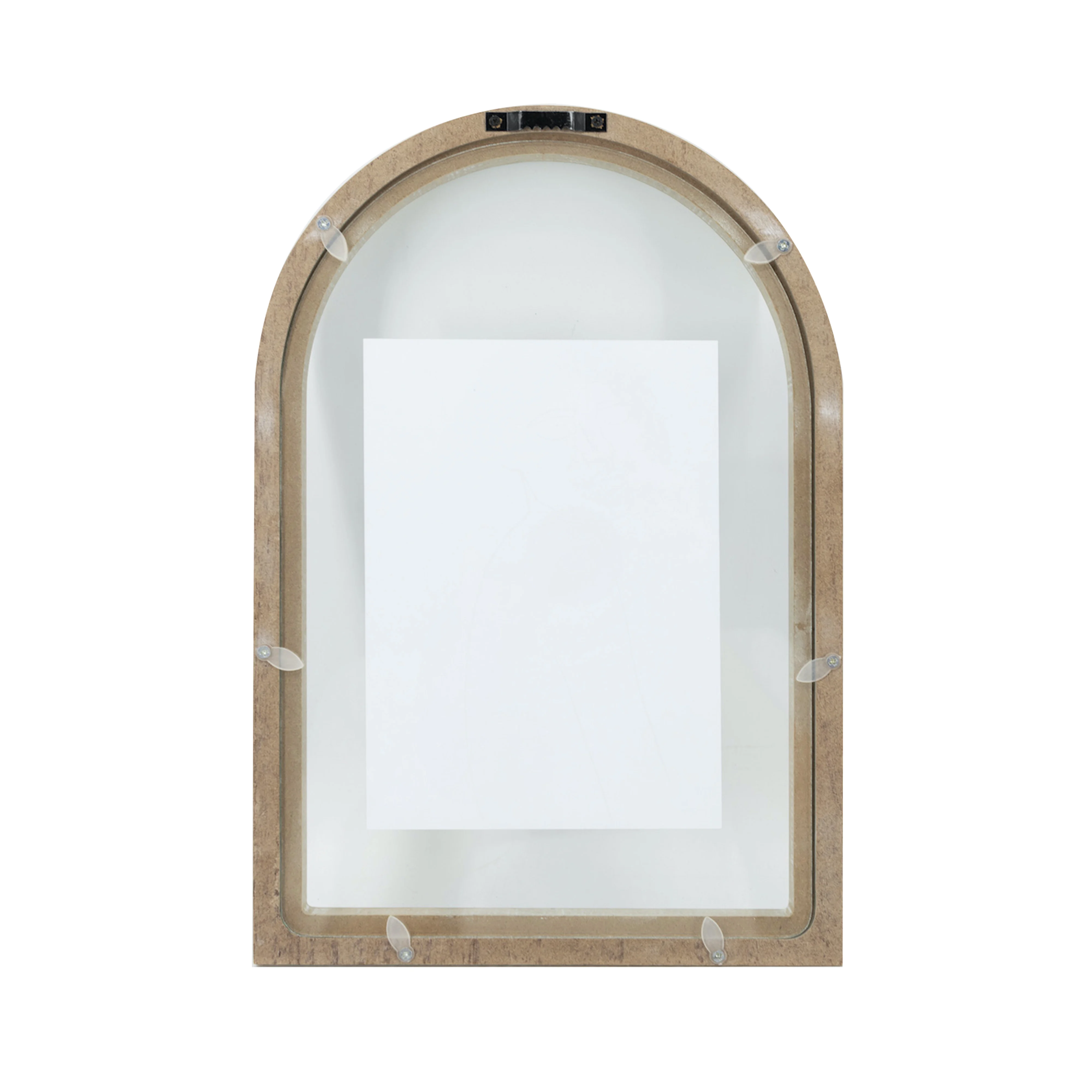 Wood Photo Picture Frame With Glass Backboard For Wall Table Decor