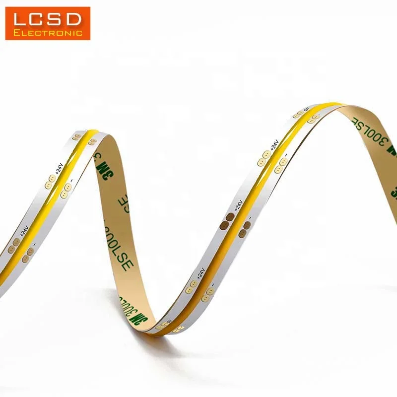 High Cri Cob Led Stripe 24V 504LEDs/M 2700K 6000K White Warm white Flexible COB LED Strip