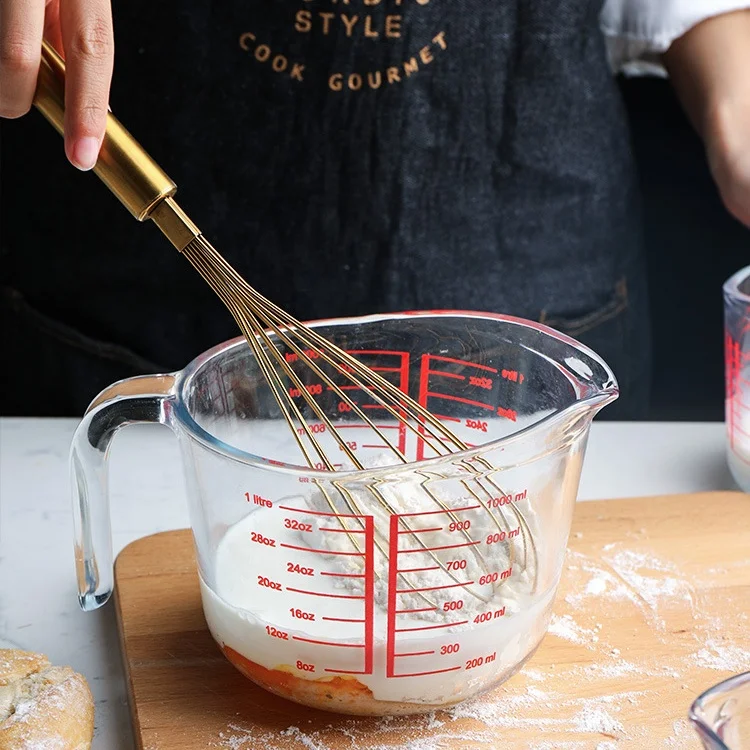 Multi-purpose kitchen tool Heat Resistant Glassware Graduated Measuring Cup Beaker Glass Measuring Cup