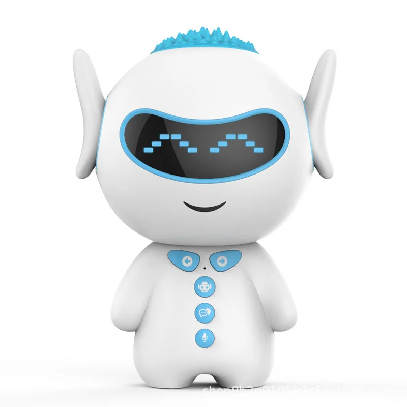 Smart Cartoon Wireless Control TF Companion Early Education Learning Silicone Robot Machine with Teether Ears for