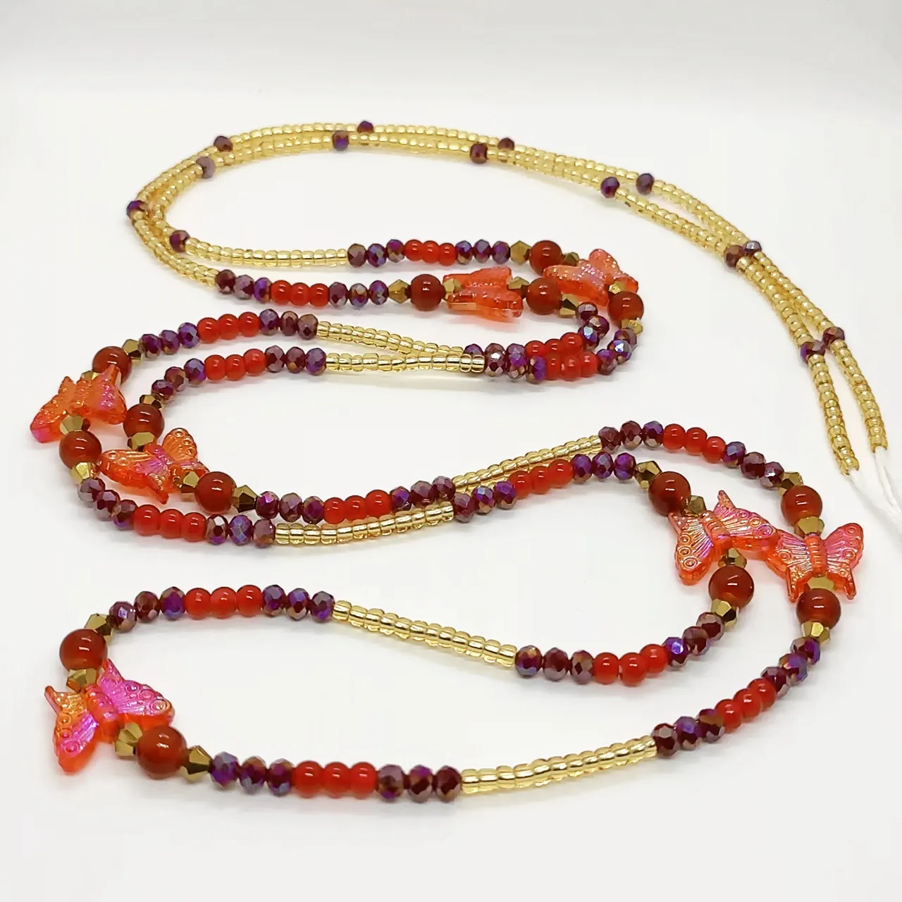 Colorful Lace-Up Crystal Body Chain Customizable Girls Waist Bead Wholesale Sexy Style Body Jewelry