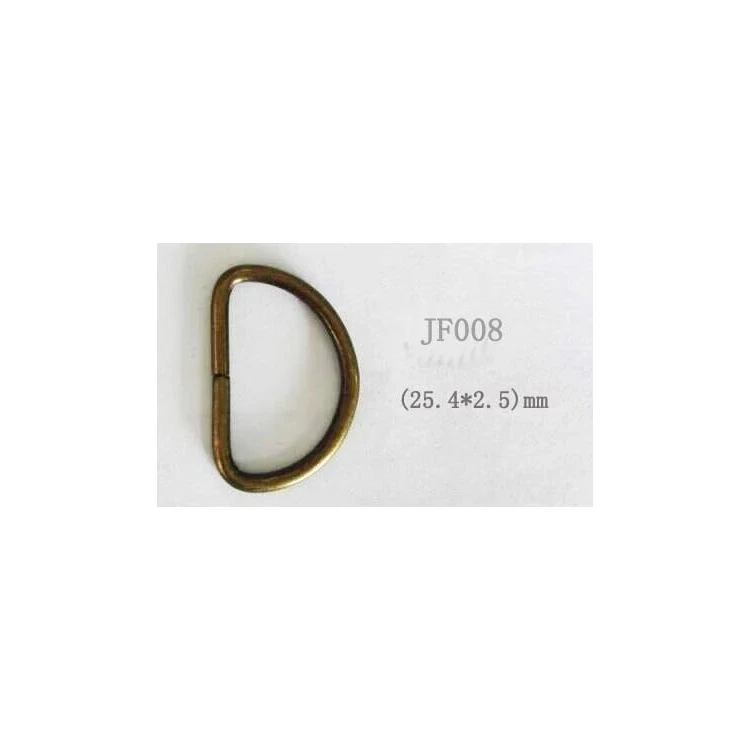 Wholesale High Quality Handle Bag Accessories Zinc Alloy Custom D-ring Buckle Metal D Ring For Handbag