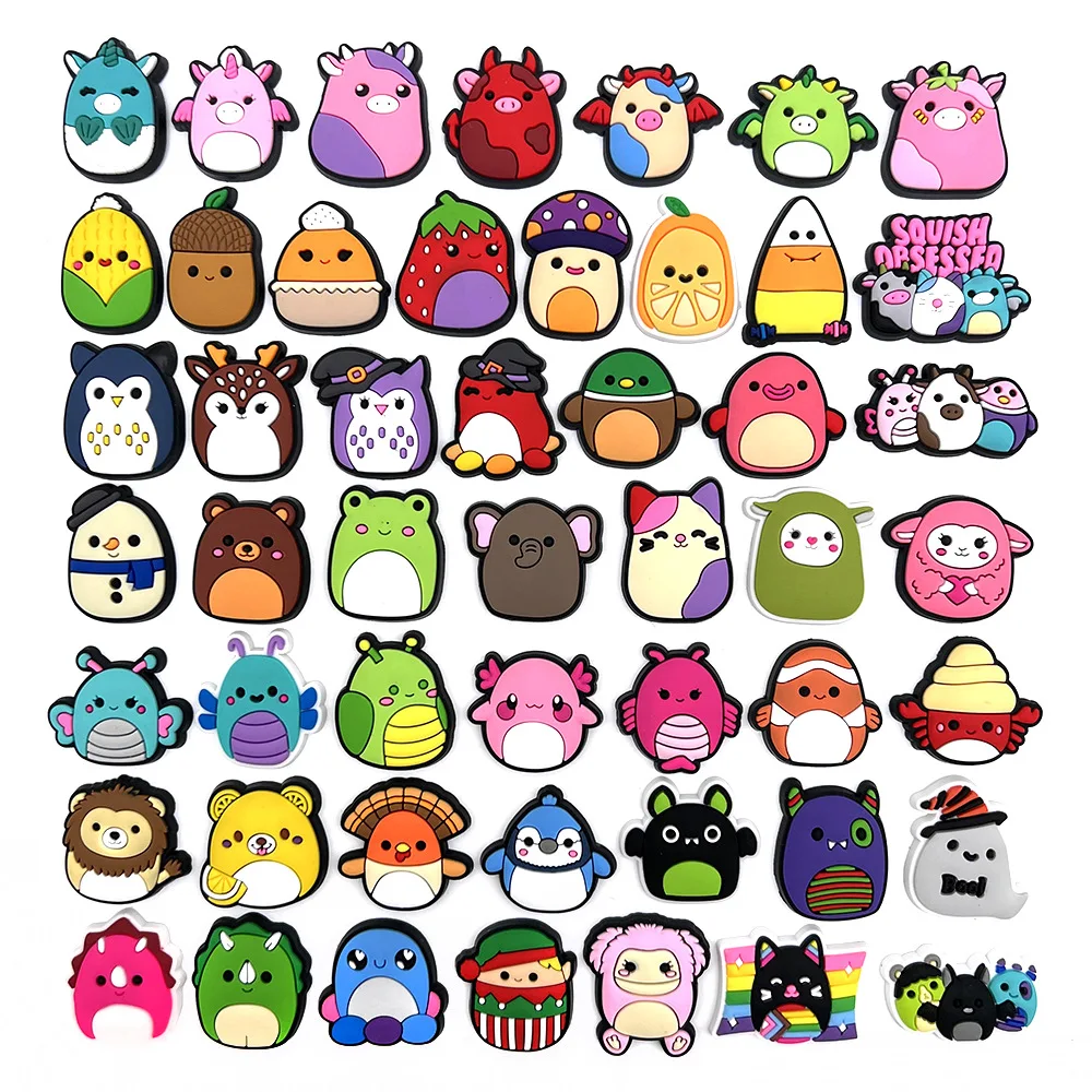 100 Pieces Of Girl Random Shoe Accessories Cartoon Cute Pvc Shoe Accessories Cute Pink Charming Shoe Accessories Wholesale