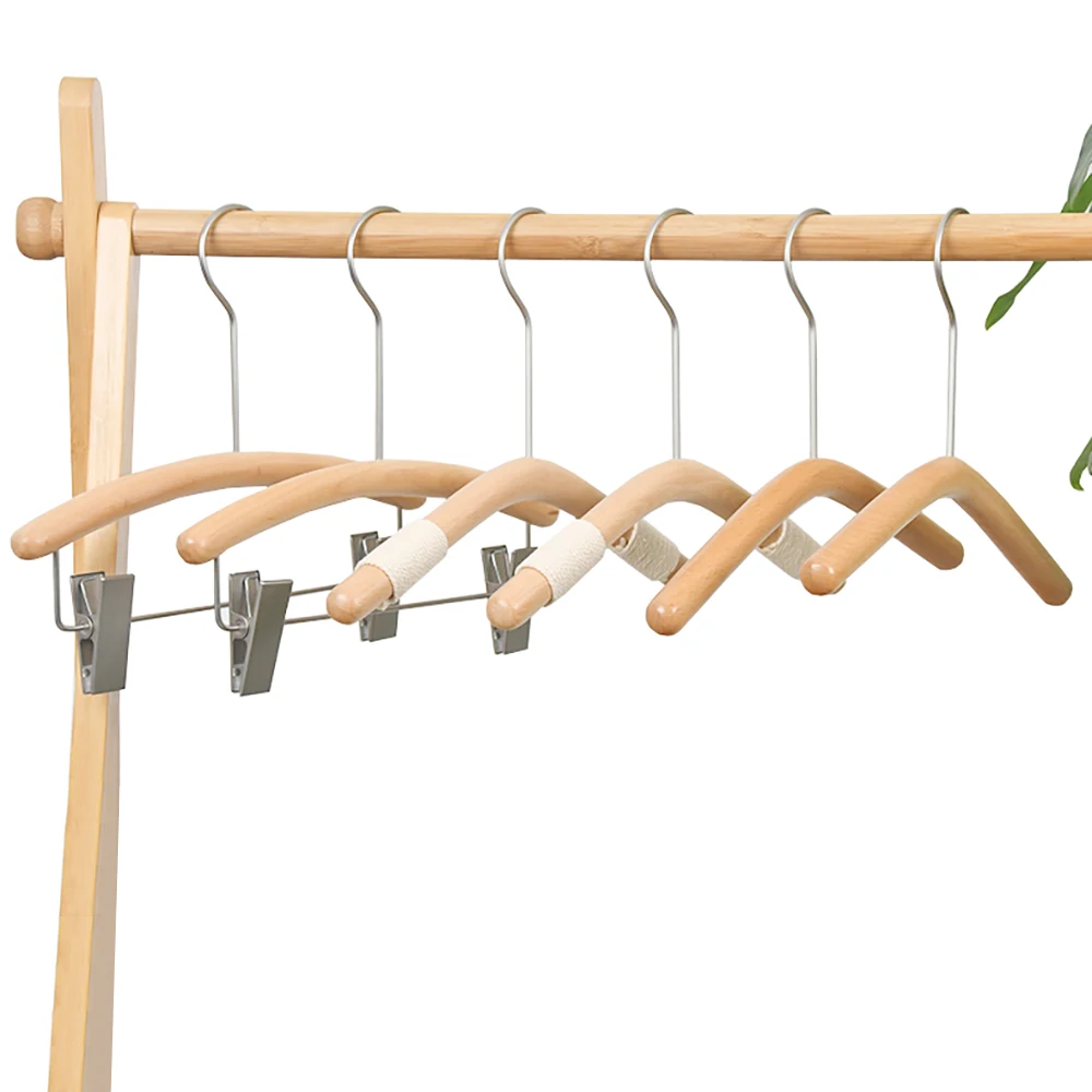 Lovely Children Wood Hangers Customized Cute Baby Cloth Hanger Infant Wooden Frame clothes hangers