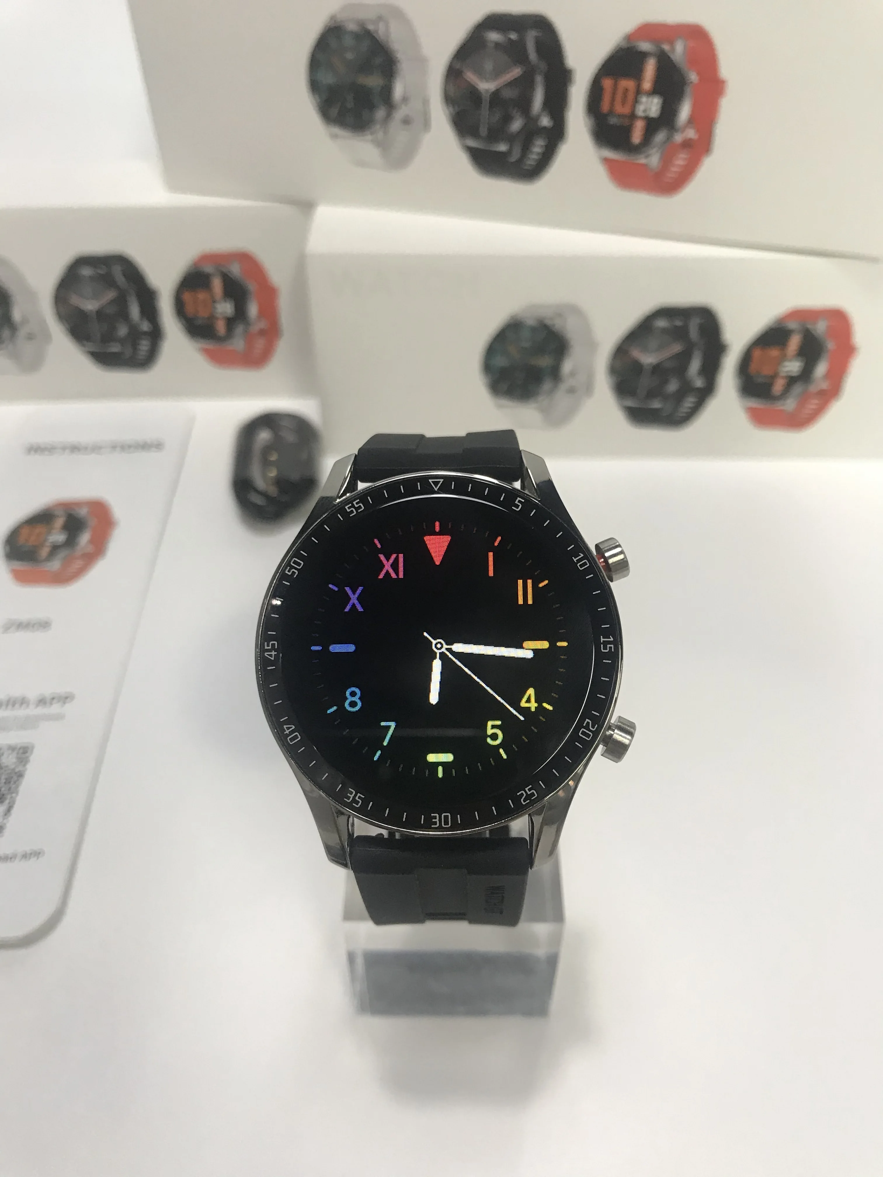 IP68 Waterproof Smart Watch with BT Call for Android ios ZM08 Wearable Devices 1.3 inch Dial Phone Call Sports Fitness Tracker