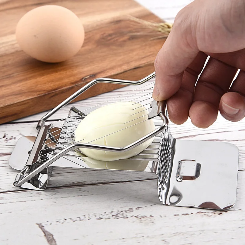 Stainless Steel Wire Egg Cutter Egg Slicer for Hard Boiled Eggs