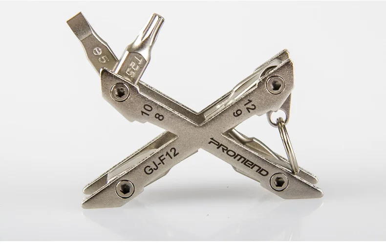 Promend Bike X Repair Multi-function Tool Combination Bike Tool F12 Hex Wrench 1 2 2.5 3 4 5 8mm T25 Slotted Bike Repair Screw