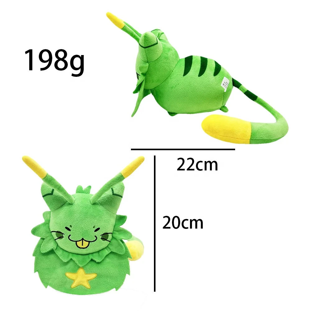 Custom Regretevator Gnarpy Plush Figure Toys Green Cat Stuffed Animal Cartoon Doll Kids Gifts Plush Toy