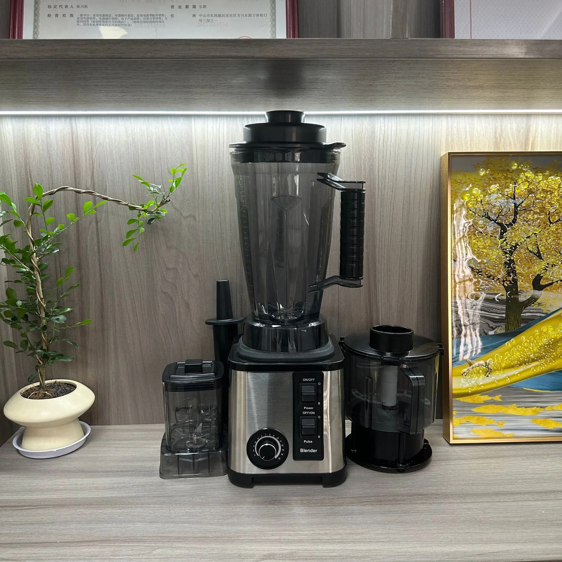 2024 New Fresh Fruit Juice Blender Kitchen Heavy Duty 3L 9500w Silver Crest Commercial Electric Mixer 3 in 1 blender