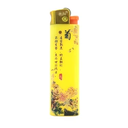 China Smooth High Quality Fashion Disposable Butane Gas Custom Logo Lighter Flint