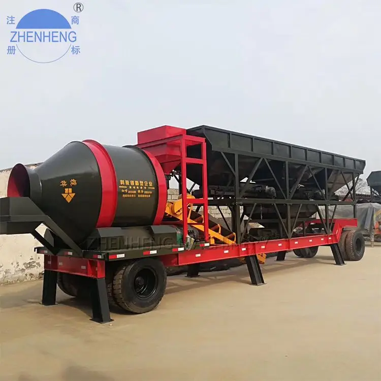 
concrete mobile batching plant Portable batching plant 35 m3/hr for South America 