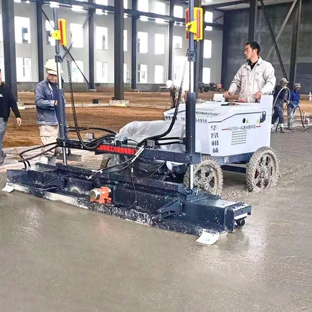 High efficiency vibrating ground laser leveling machine paver concrete laser screeding machine