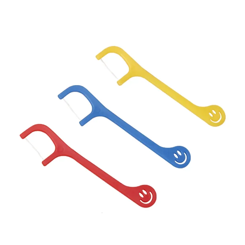 Custom Colorful Portable Dental Floss Pick Dispenser with Plastic Box