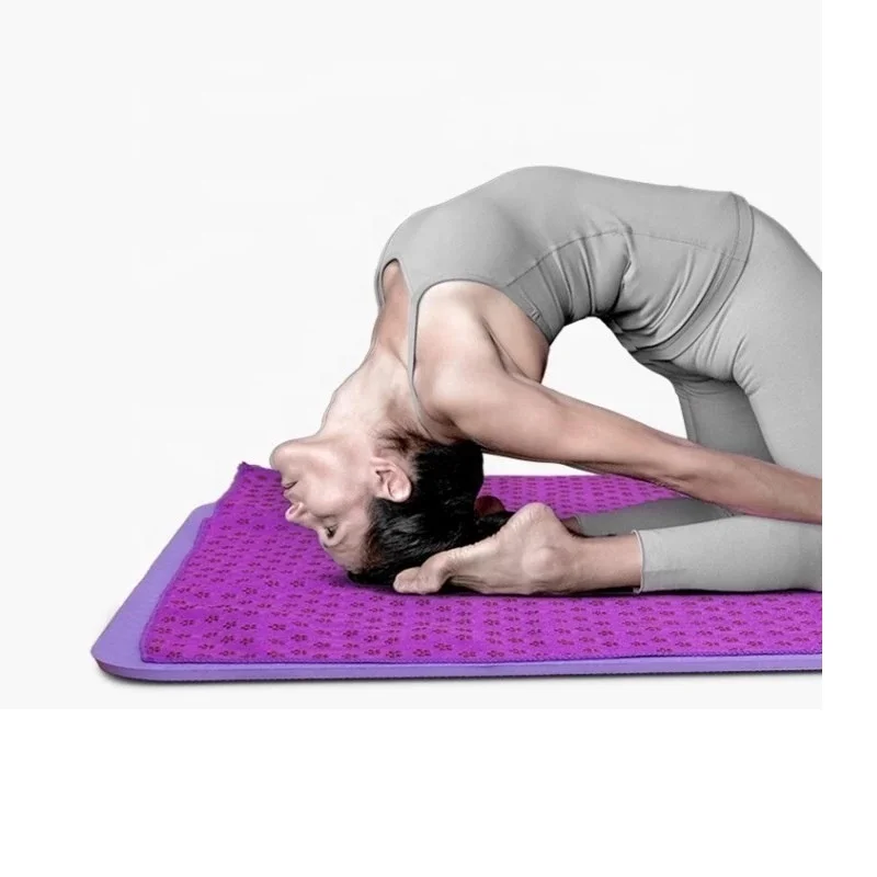 VKINGBEAU Новый нескользящий коврик для йоги, полотенце, Противоскользящий коврик для йоги из микрофибры, размер 183 см * 61 см, технические салфетки одеяла для Пилатес, фитнеса