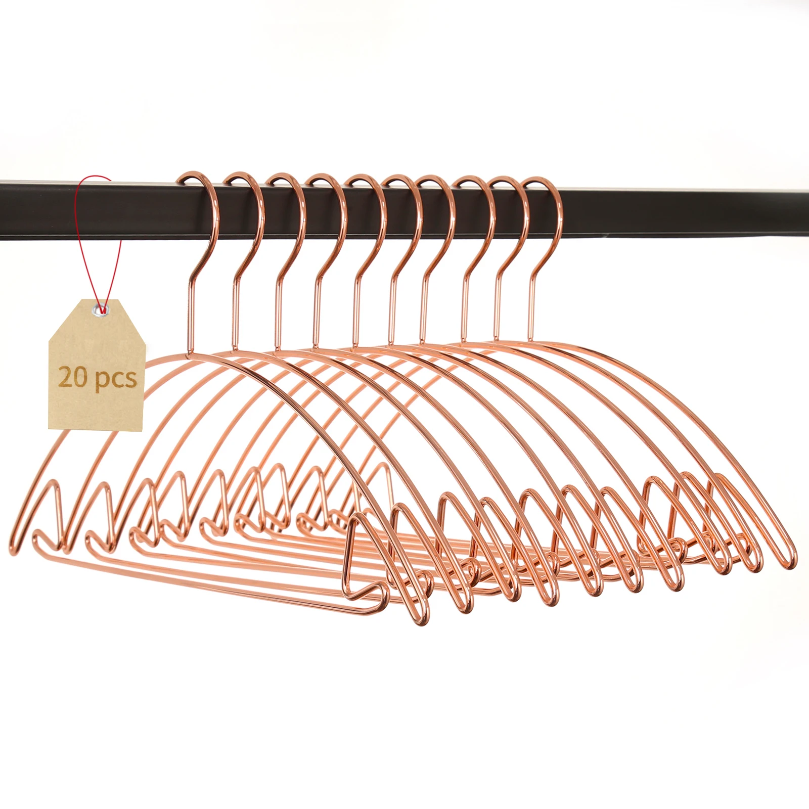 Luxury Metal Coat Clothes Hangers Rose Gold/Gold  Multifunction Dry Clothing Hangers