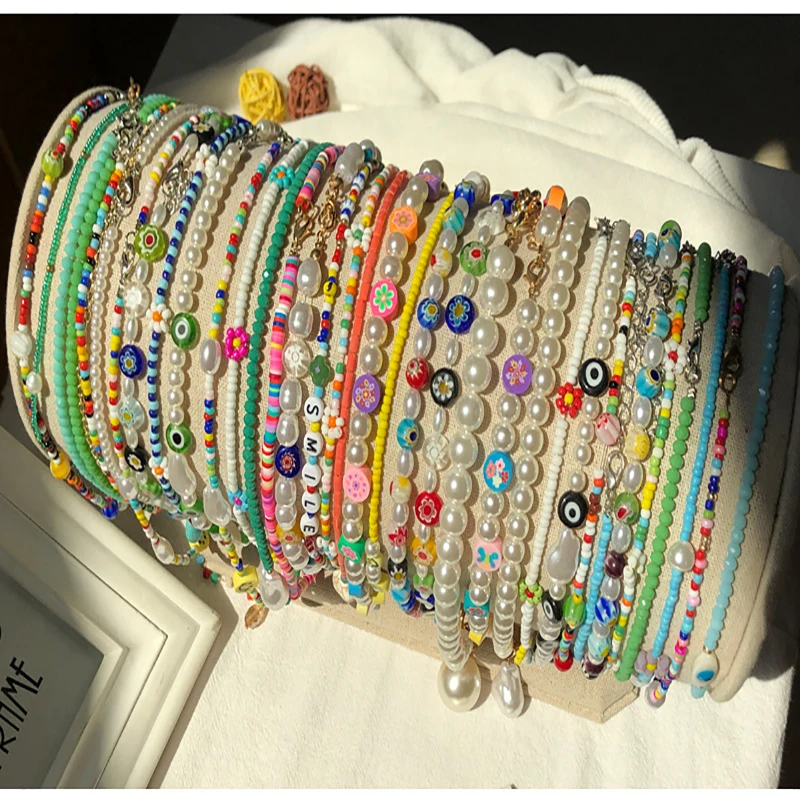 Chunky necklace crystals non-natural muti-color crystal heart pendant necklace ladies polished pointed crystal necklace women