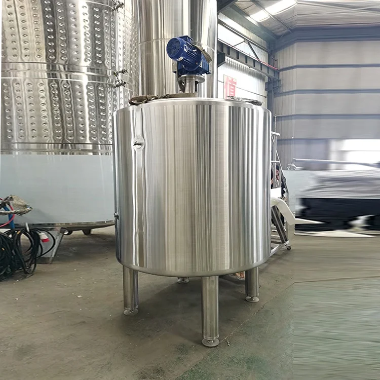 Food Grade SS304 Stainless Steel 304 1200L Steam Heating Mixing Tank For Mixing Wasabi Powder With Water