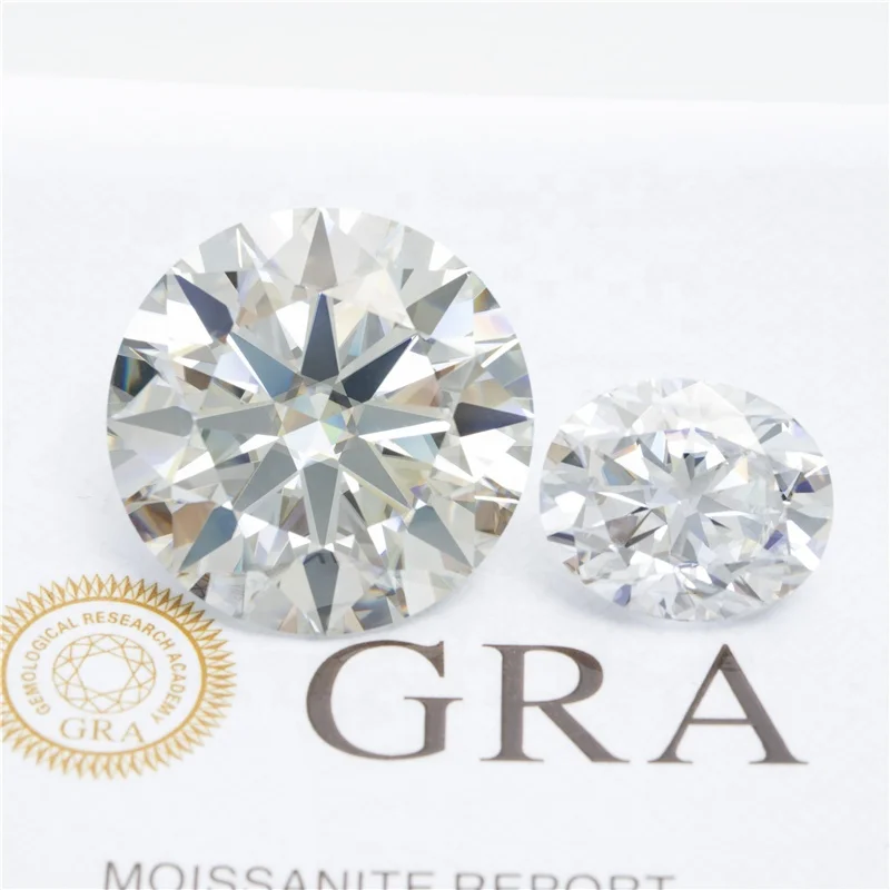 Zuanfa Jewelry GRA Certificate Moissanite Diamond Stone Real D Color VVS  Loose Moissanite