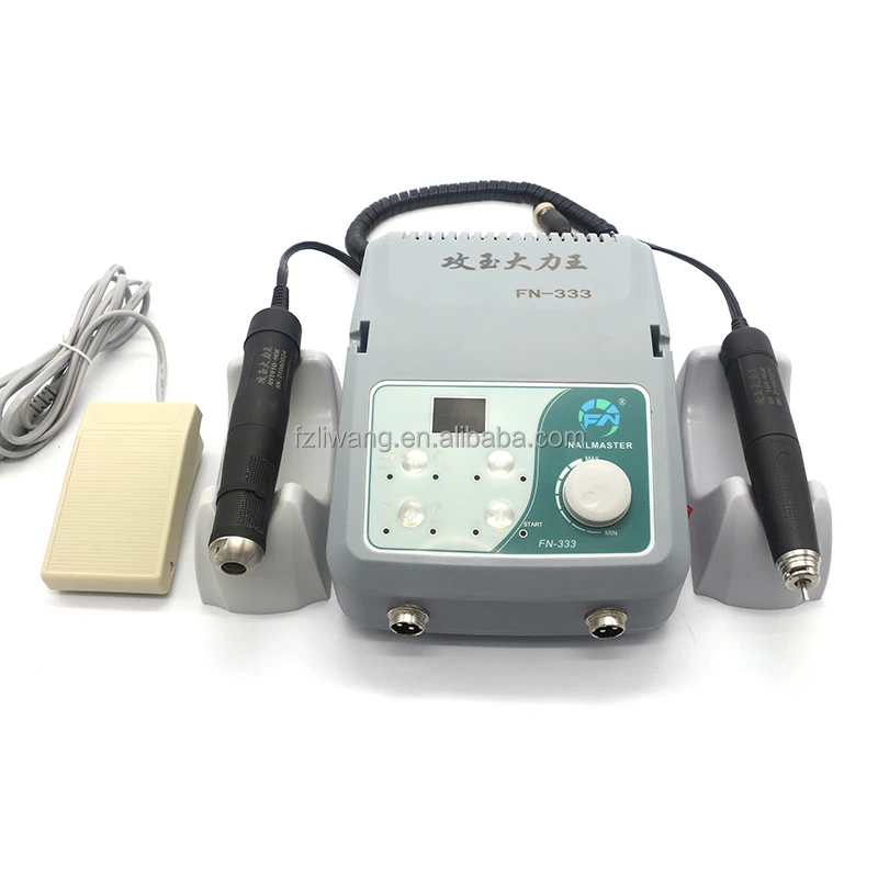 high speed jewelry engraving machine 50000rpm double  handpiece  micromotor FN333 work on with 2 handpiece for jade carving