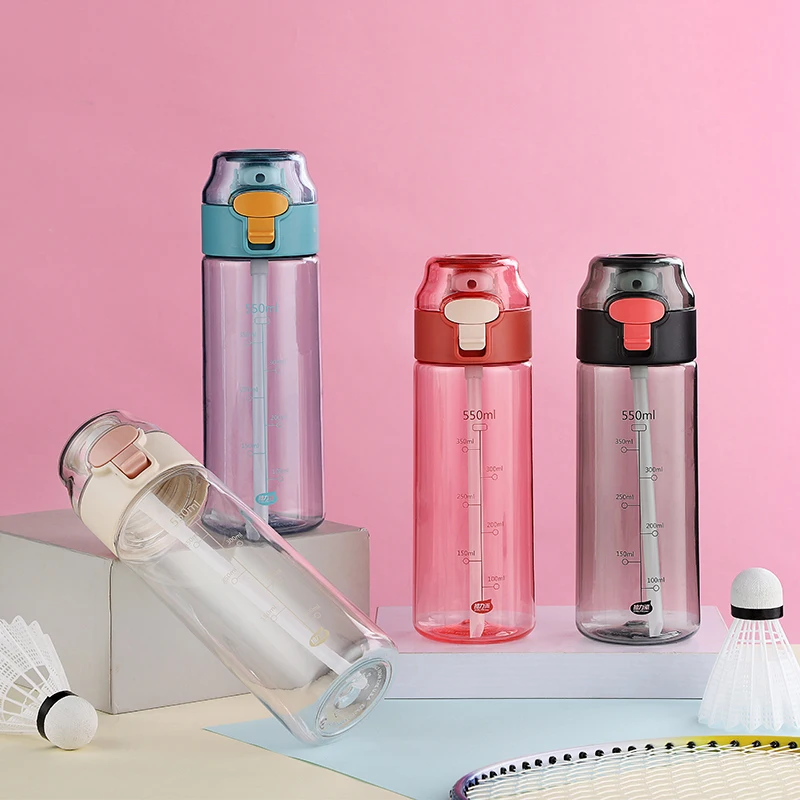 Portable Nice Drinking Motivational Personalised Transparent Portable Reusable Custom Bpa Free Water Bottles