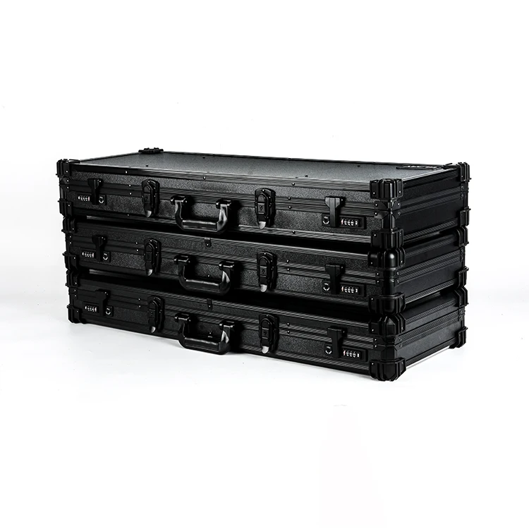 GLARY moisture-proof tactical gun case with foam shockproof rugged long size gun case box portable gun carrying case box