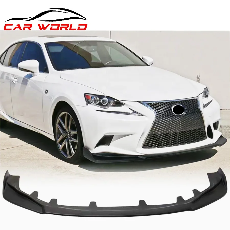 Car Front Bumper Lip Face Kit For Lexus IS250 1S300 IS350 IS200t 2014 2015 2016 Body Kit ABS Plastic F-sport Style Exterior Part