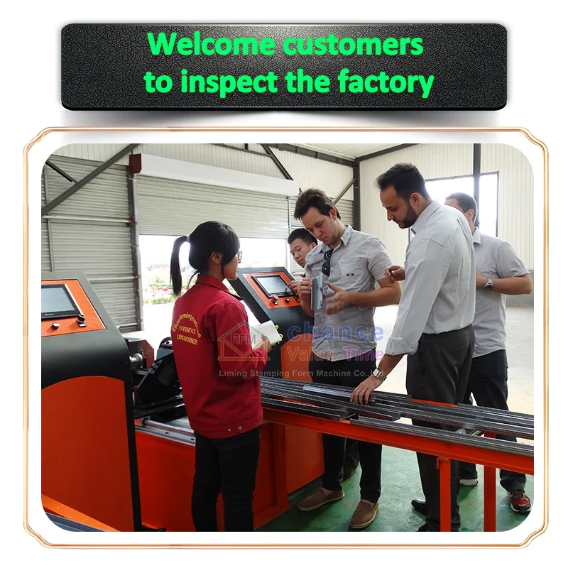 China Liming fully automatic metal double row stud and track roll forming machine