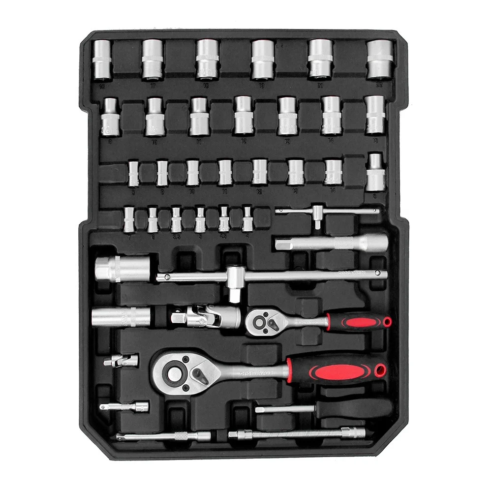 187PCS Hardware tool Hand Tools Ratchet Socket Steel Wrench Spanner Set Mechanic Screwdriver Tool Set Toolbox