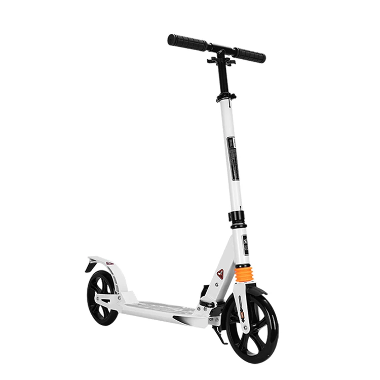 
kick scooters adult 12 mini two foot plate push scooter with foot brake folding foot pedal scooter 