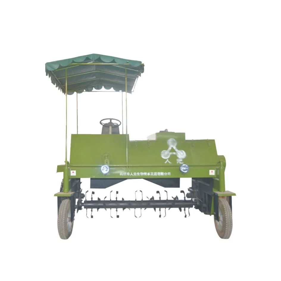 
Chicken bird manure Wheel Turner compost machine to produce animal manure and straw fiber organic fertilizer mushroom 