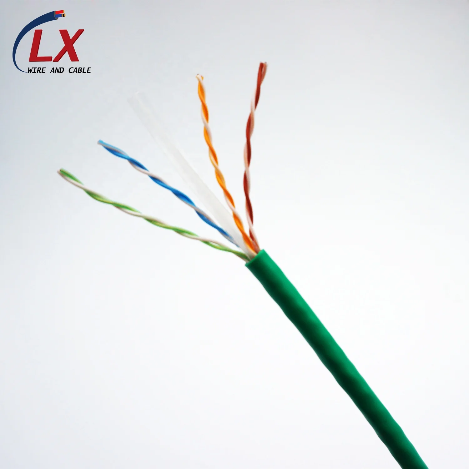 Custom twisted pair Cat6 Cat 6 UTP FTP STP SFTP Network Lan Ethernet cable with PVC Insulation