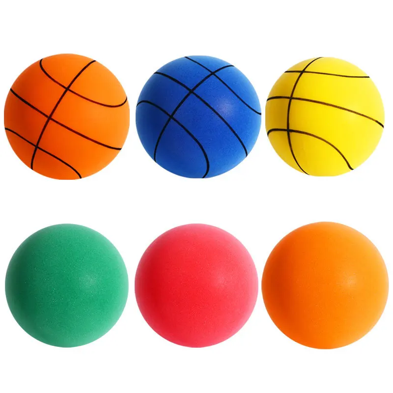 Custom Logo Silent Ball Indoor Quiet Training ball 18/21/24CM Baloncesto Silencioso Stress Ball Bouncing Mute Silent Basketball