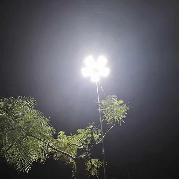Waterproof Camping Light Car Repair Work Light Retro Outdoor Activity Solar Powered Travel Lighting Height 3 Meters DC12V LED