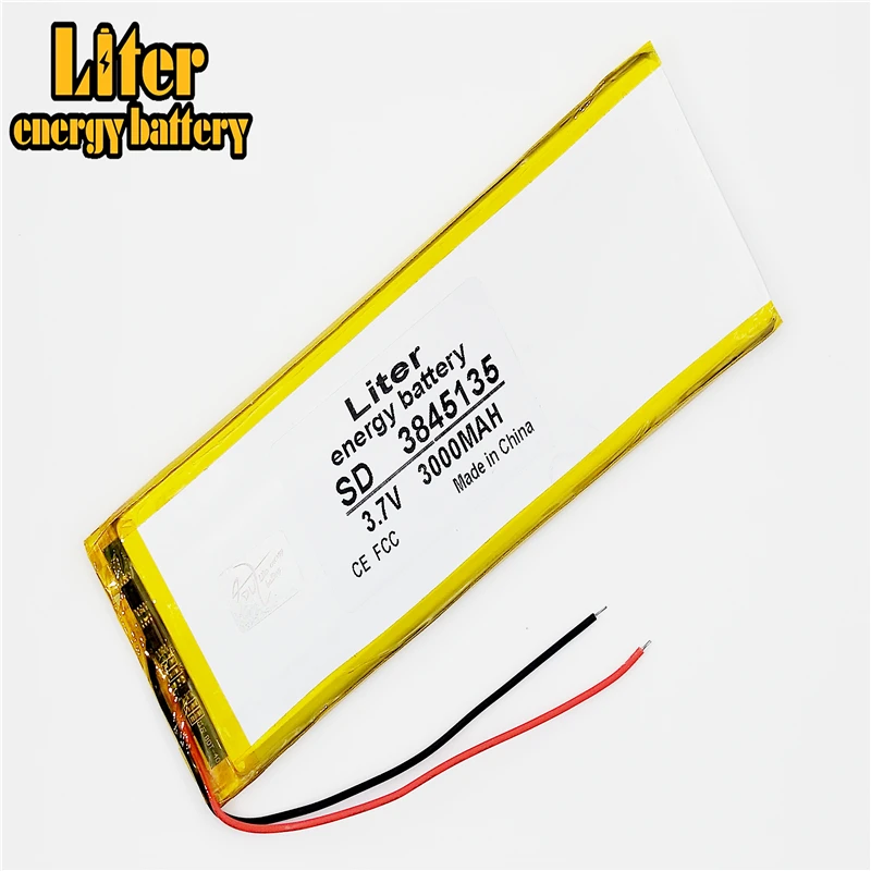 3845135 литий-полимерный аккумулятор перезаряжаемый 3 7 в 4000 мАч с печатной платой и разъемом