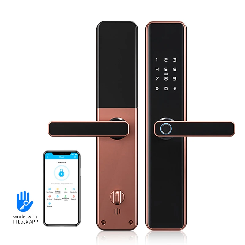 Youhe m1 Remote Wifi Home Electronic Digital Smart Fingerprint Door Lock With Tuya App