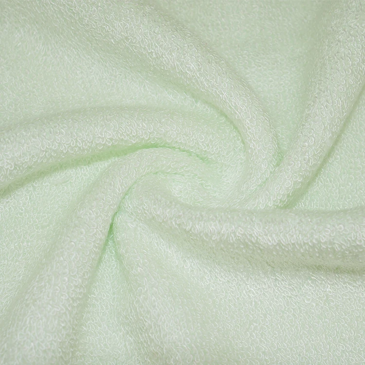 
OEKO-TEX Robe fabric 70% Viscose bamboo 28% Organic cotton 2% polyester single side loop terry wholesale fabrics suppliers 