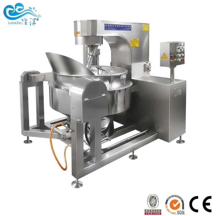 Automatic double planetary tomato sauce processing machine on hot