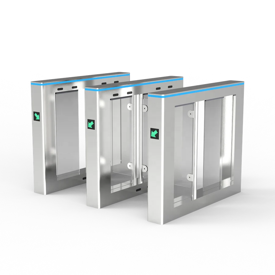 Korea Supermarket Entrance Access Control Flap Barrier Swing Turnstile Speed Gate