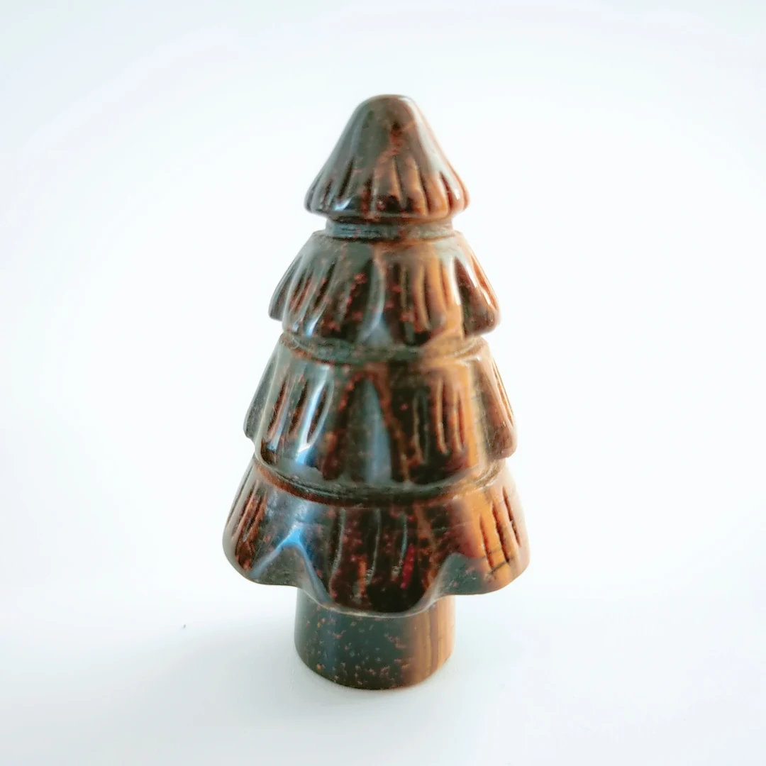 100% Reliable Polished Tiger eye crystal pave Christmas Tree For Home Decoration