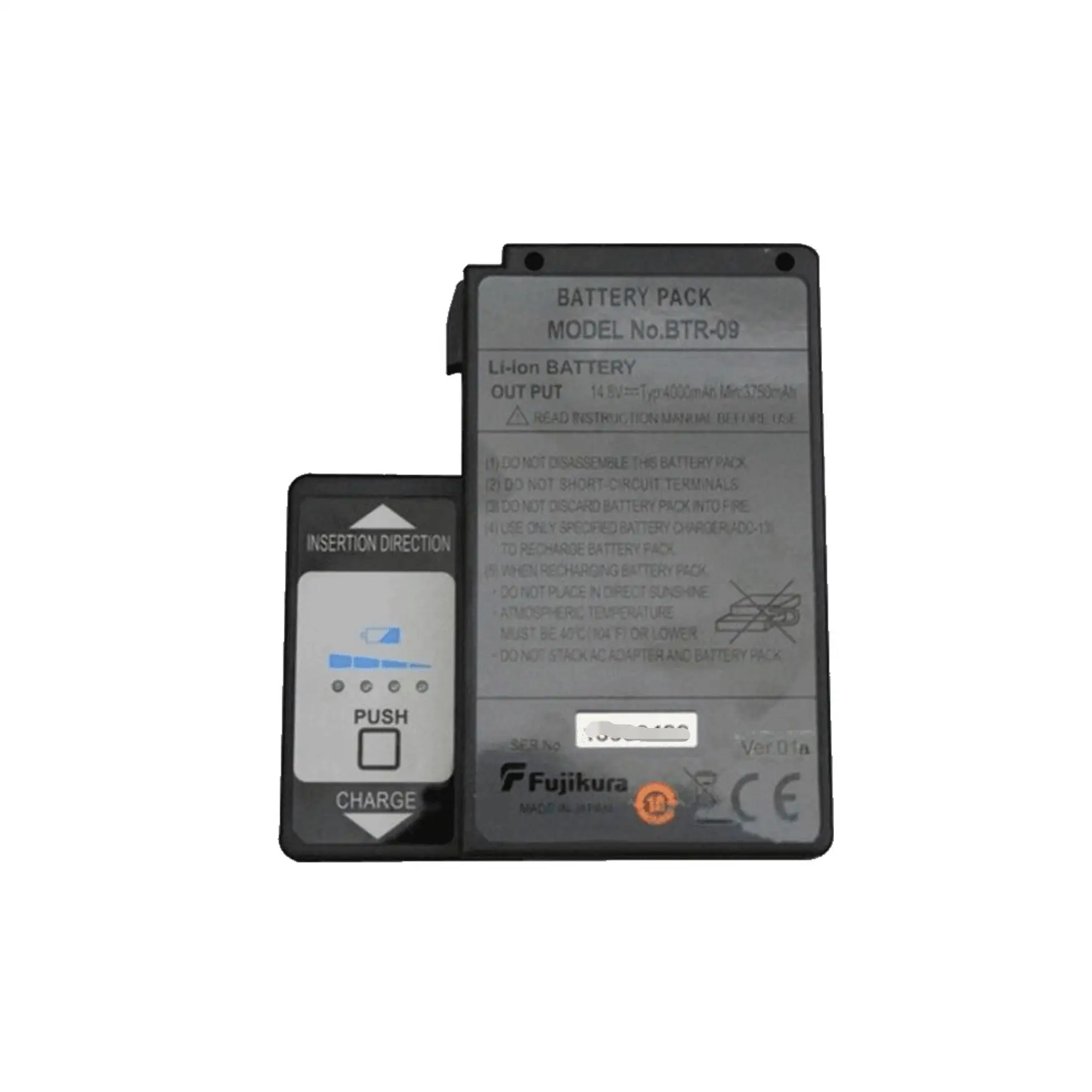 Original Japan BTR-09 Fiber Optic fusion splicer Battery Pack For FSM-19S FSM-70S FSM-80S