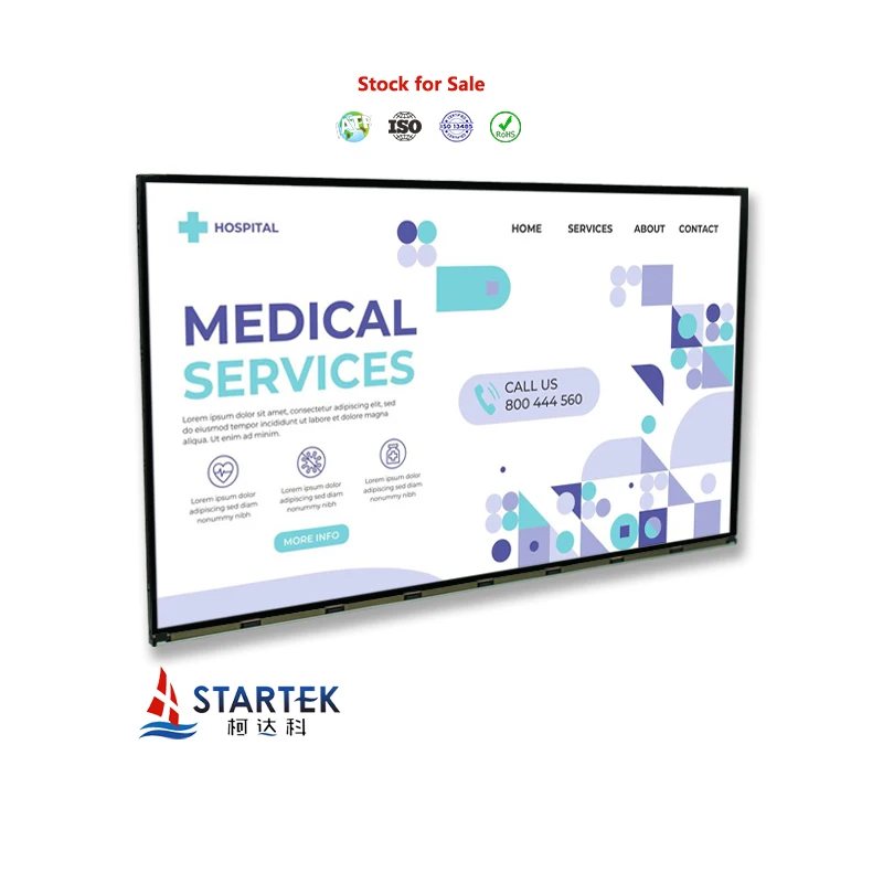 27'TFT LCD 3840x2160 EDP interface 27 inch IPS industrial display module panel