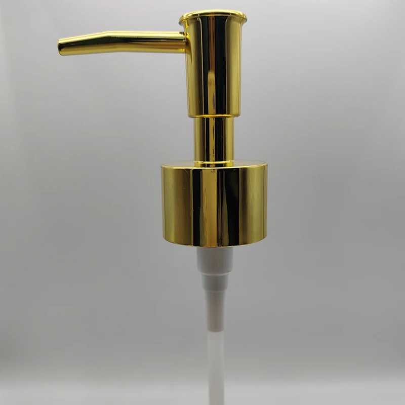 Bathroom Gold Lotion Pump Plastic Hand Soap Pumps Dispenser Replacement