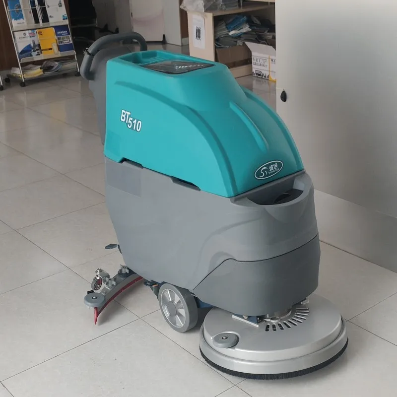 Electric Automatic Floor Cleaning Machine Walk Behind Floor Scrubber Washing Dryer Cleaning Machine