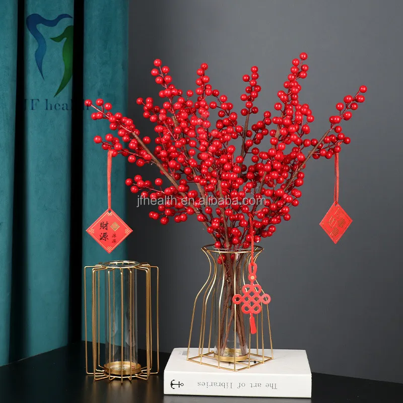 Simple wrought iron geometric vase ornaments home decoration transparent glass dried flower flower arrangement vase